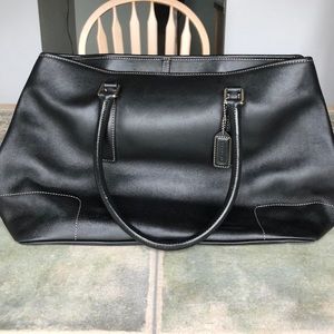 Coach Black Leather Hand Bag